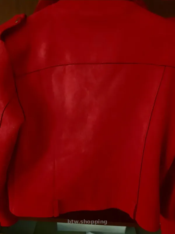 Короткий пиджак из замши - btw.shopping