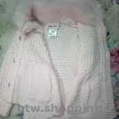 Кофтинка  з комірцем,  персикова   -  вживане - btw.shopping