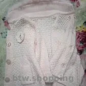 Кофтинка  з комірцем,  персикова   -  вживане - btw.shopping