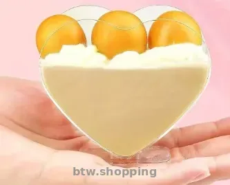 Прозорі серцеподібні стаканчики  -9 штук  -  нові - btw.shopping