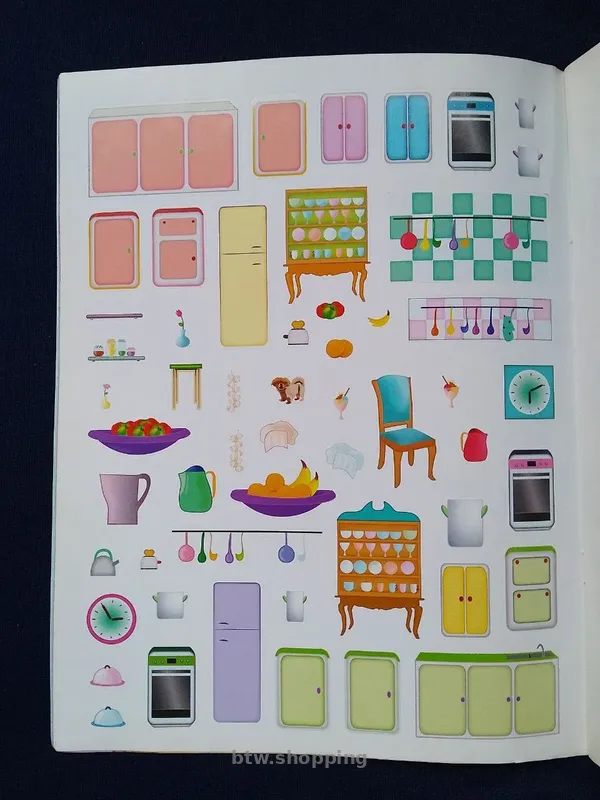 Ігрова книга з наліпками "Мій ресторан" - btw.shopping