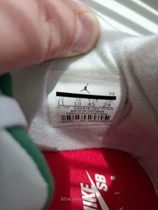 Кроссовки Nike Air Jordan 4 SB Pine Geen - btw.shopping