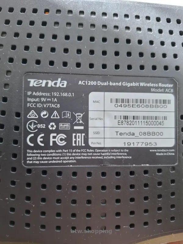 Роутер TENDA AC8 802.11ac AC1200 UA Wi-Fi - btw.shopping