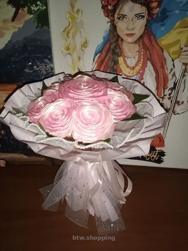 Букет рожевих троянд - btw.shopping