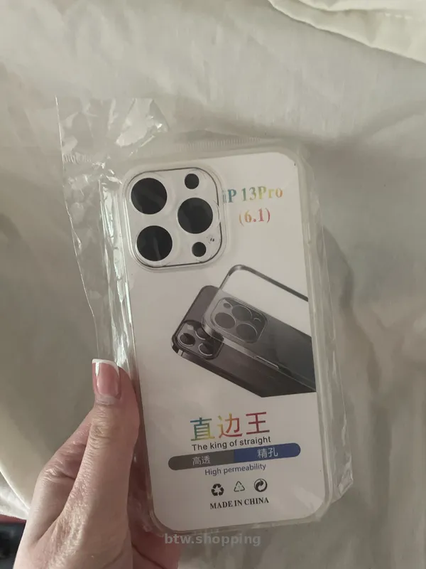 Прозорий чохол на iPhone/Новий/Силіконовий - btw.shopping