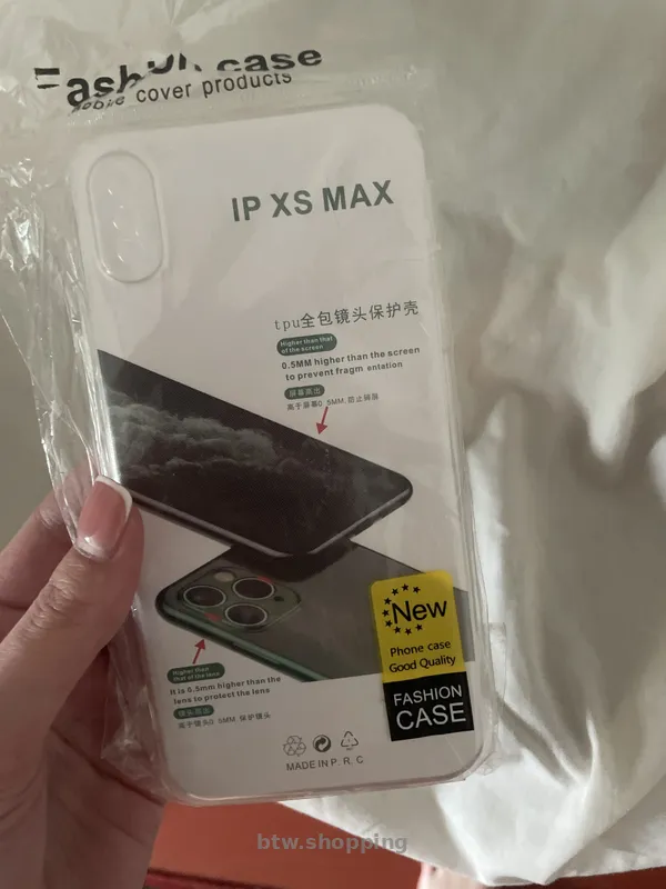 Прозорий чохол на iPhone/Новий/Силіконовий - btw.shopping