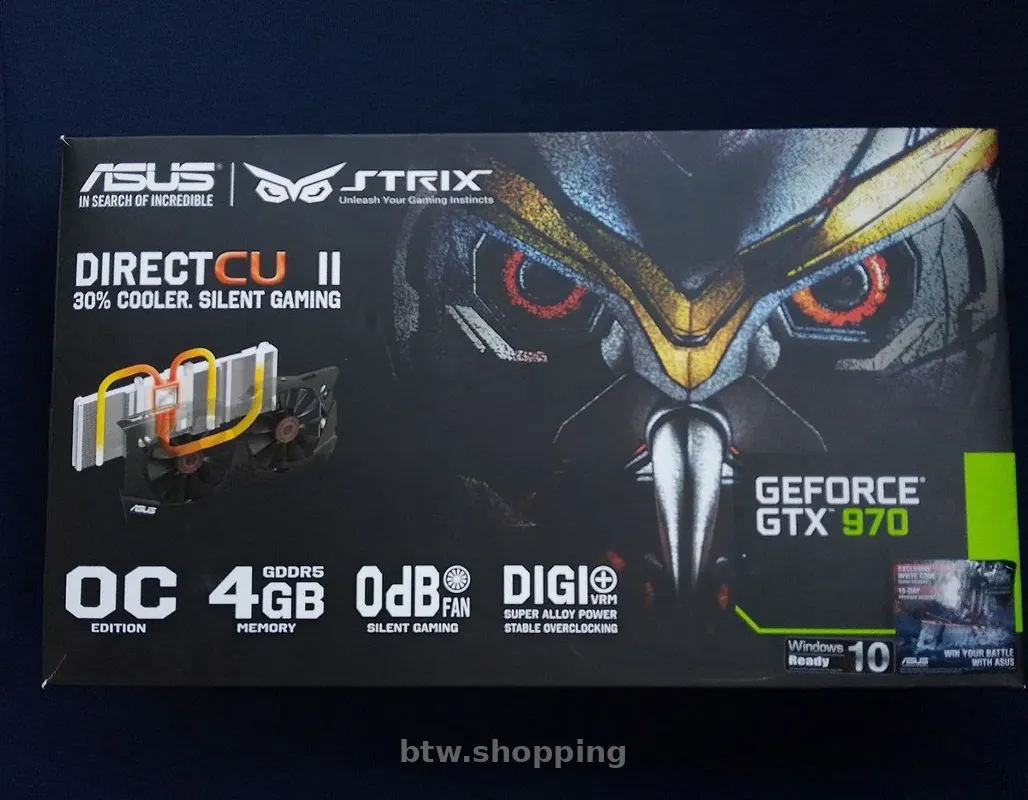 Відеокарта ASUS STRIX GeForce GTX 970 4GB GDDR5 - btw.shopping