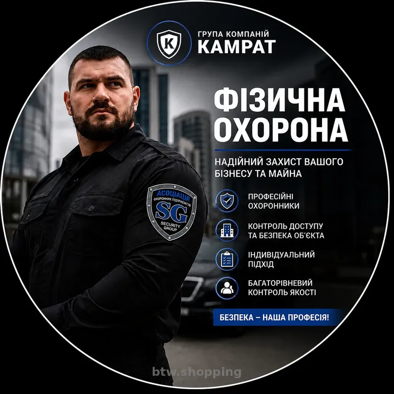 фізична охорона Кривий Ріг охоронна компанія Камрат - btw.shopping