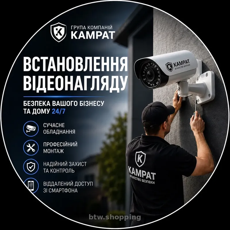 Встановлення відеоспостереження Кривий Ріг Камрат - btw.shopping