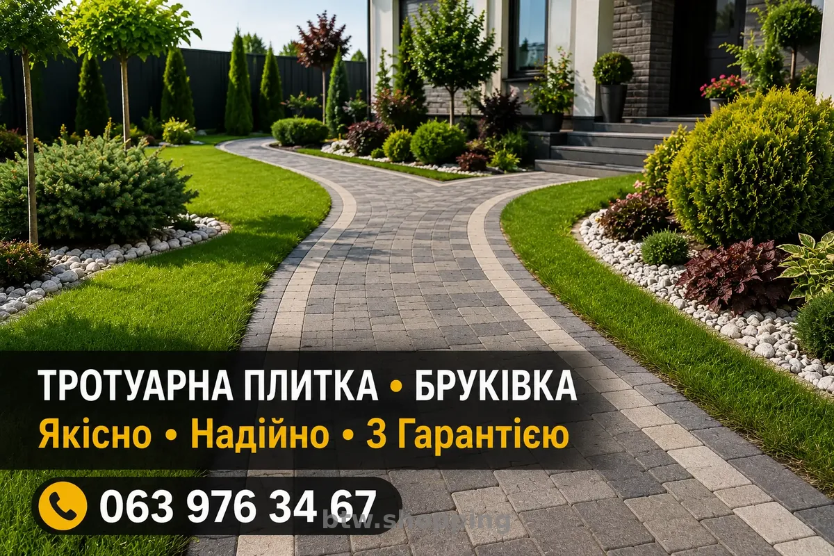 Укладання тротуарної плитки в Одесі під ключ - btw.shopping