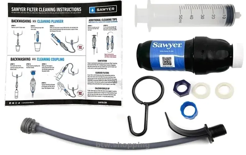 Туристический фильтр для воды Sawyer Squeeze Kit W/W - США - btw.shopping