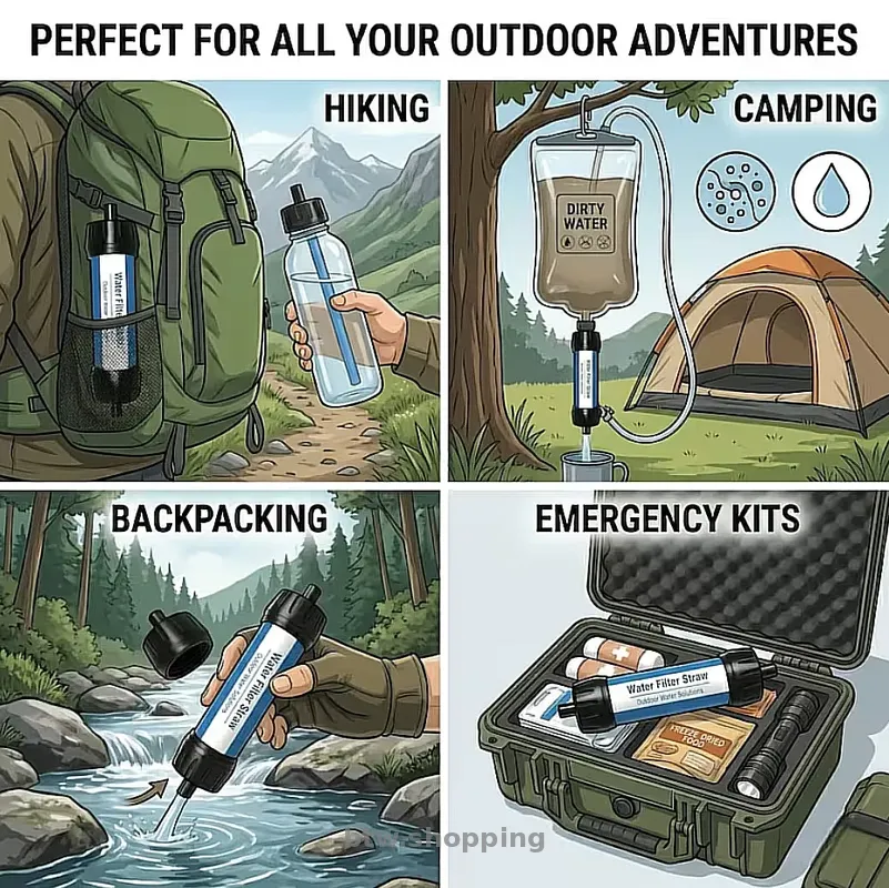 Туристический фильтр для воды Straw Outdoor - btw.shopping