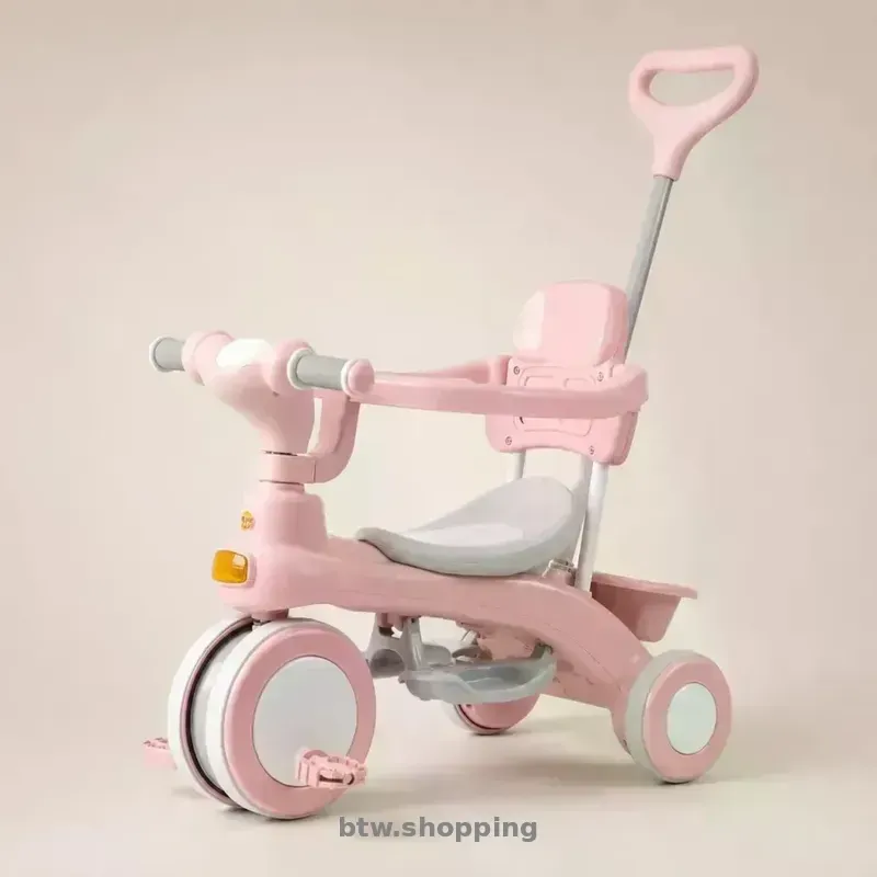 Триколісний велосипед Baby Carriage 588 рожевий з батьківською ручкою - btw.shopping