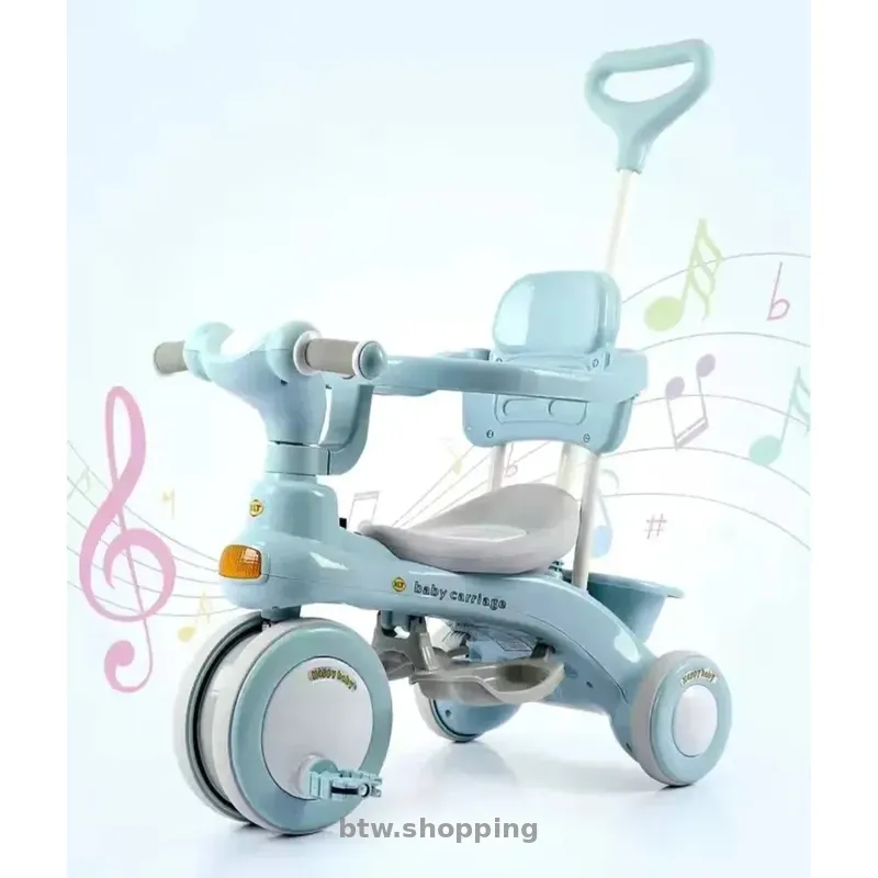 Триколісний велосипед Baby Carriage 588 блакитний - btw.shopping