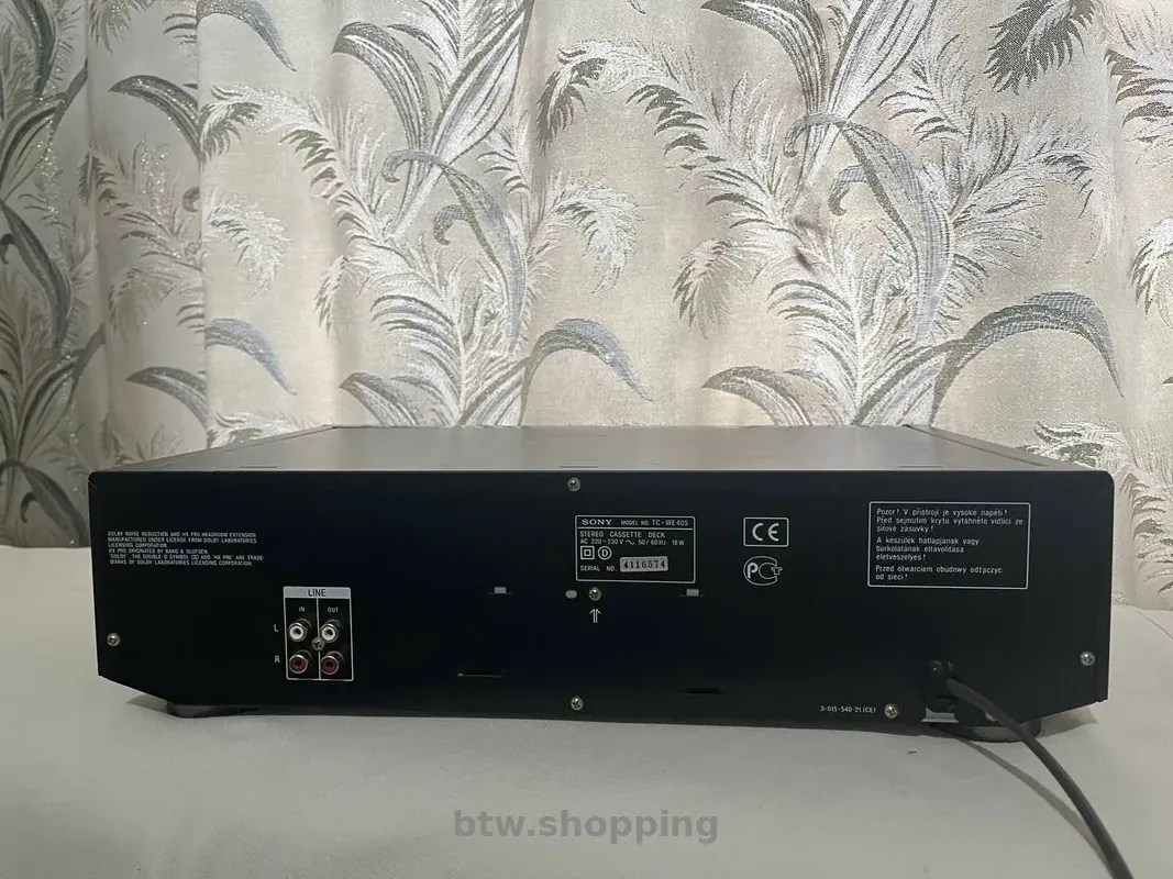 Sony TC-WE405 Двухкассетна стереодека - btw.shopping